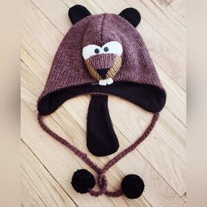 Delux Beaver Knit Fleece Warm Winter Hat